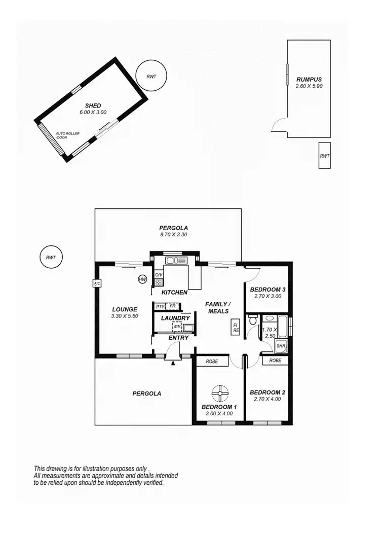 Floorplan of Homely house listing, 3 Alpine Road, Happy Valley SA 5159