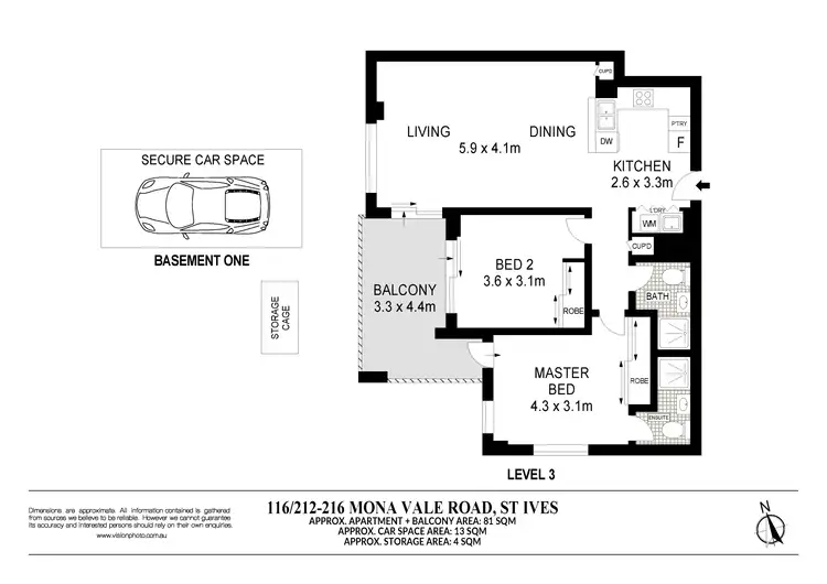 Floorplan of Homely apartment listing, 116/212-216 Mona Vale Road, St Ives NSW 2075