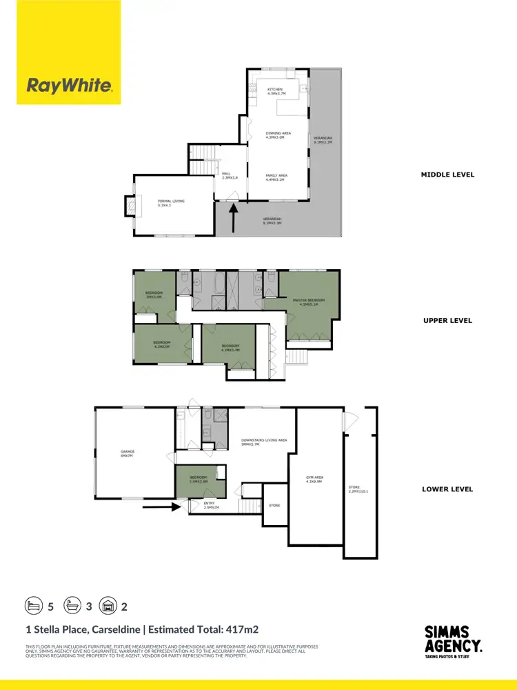 Floorplan of Homely house listing, 1 Stella Place, Carseldine QLD 4034