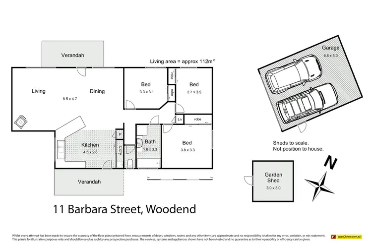 Floorplan of Homely house listing, 11 Barbara Street, Woodend VIC 3442