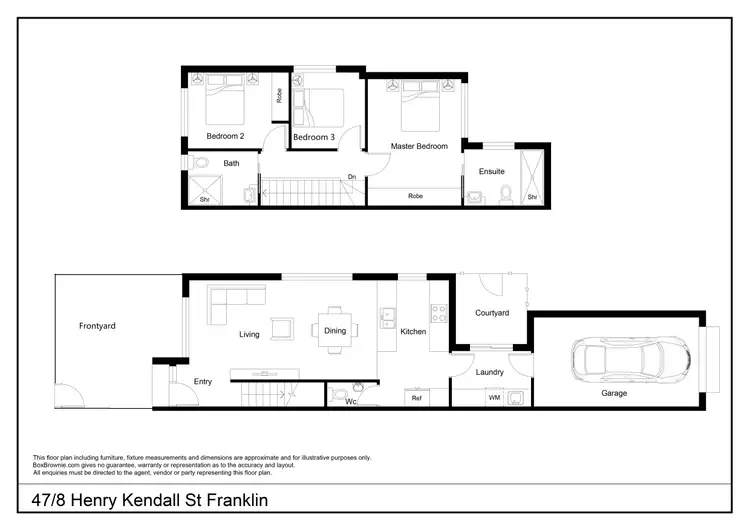 Floorplan of Homely townhouse listing, 47/8 Henry Kendall Street, Franklin ACT 2913
