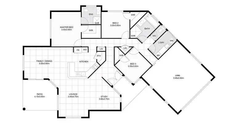Floorplan of Homely house listing, 6 Florida Court, Torquay QLD 4655