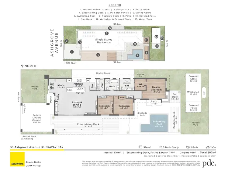 Floorplan of Homely house listing, 39 Ashgrove Avenue, Runaway Bay QLD 4216