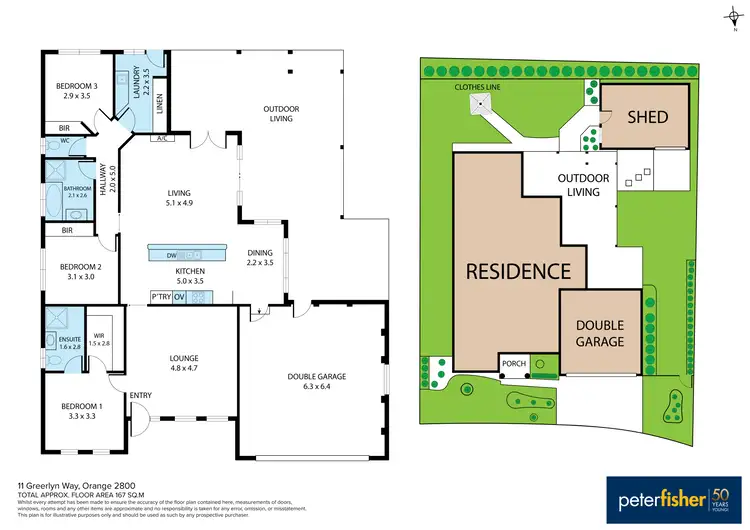 Floorplan of Homely house listing, 11 Greerlyn Way, Orange NSW 2800