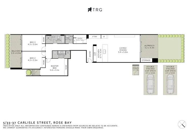 Floorplan of Homely apartment listing, 5/33 Carlisle Street, Rose Bay NSW 2029