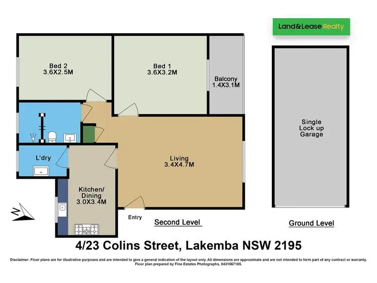 Floorplan of Homely unit listing, 4/23 Colin Street, Lakemba NSW 2195