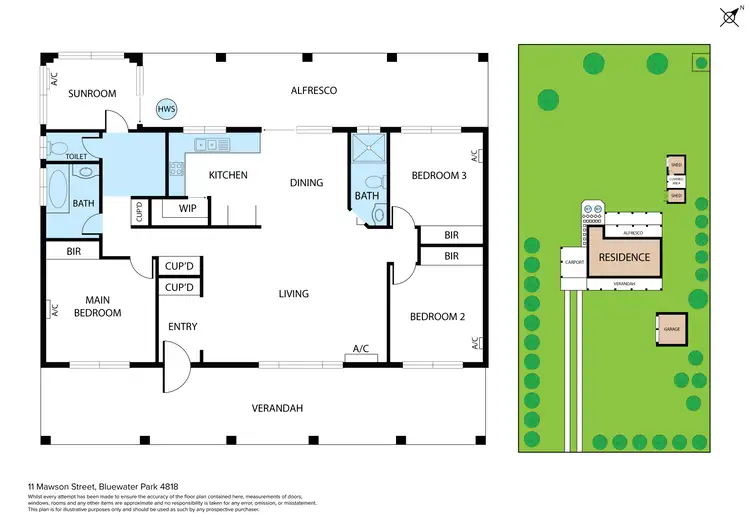 Floorplan of Homely house listing, 11 Mawson Street, Bluewater Park QLD 4818