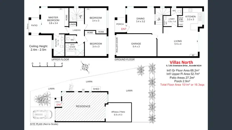 Floorplan of Homely townhouse listing, 5/191 Greenacre Drive, Arundel QLD 4214