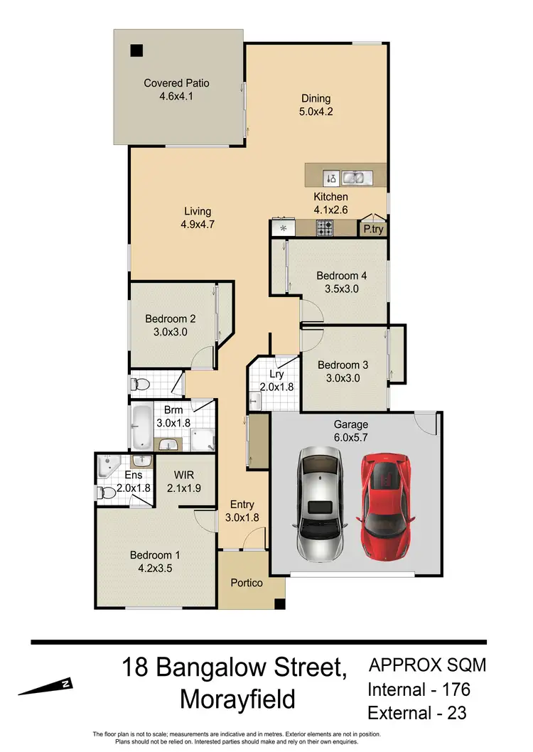 Floorplan of Homely house listing, 18 Bangalow Street, Morayfield QLD 4506