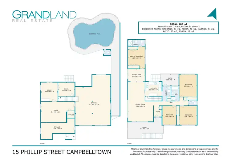 Floorplan of Homely house listing, 15 Phillip Street, Campbelltown NSW 2560