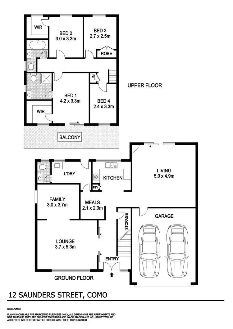 Floorplan of Homely house listing, 12 Saunders Street, Como WA 6152