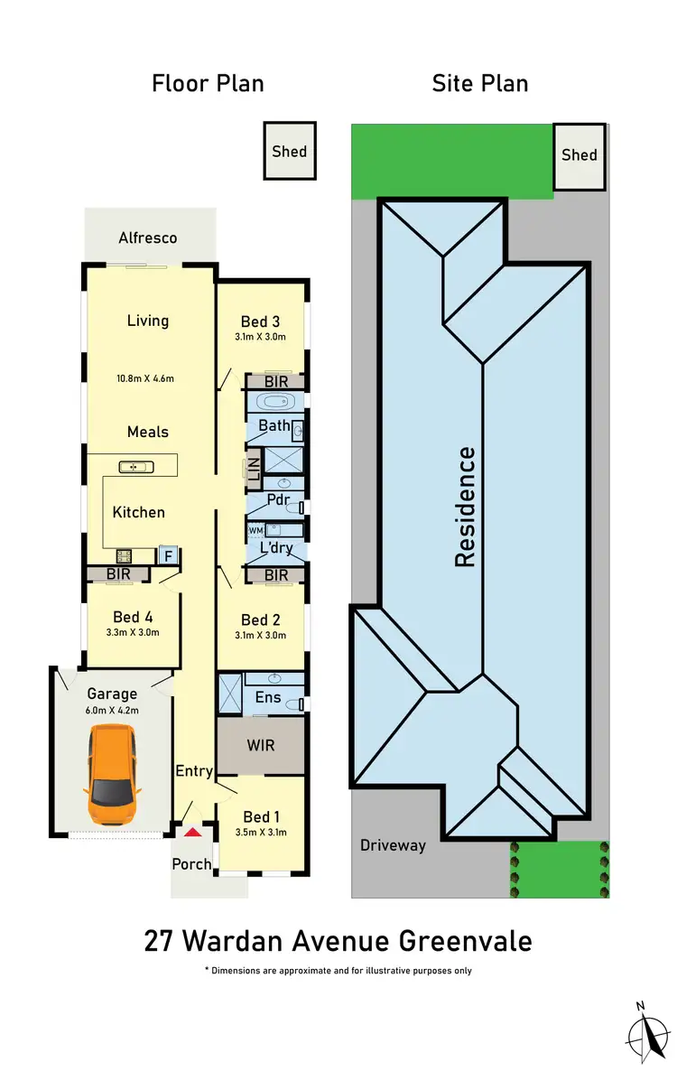 Floorplan of Homely house listing, 27 Wardan Avenue, Greenvale VIC 3059