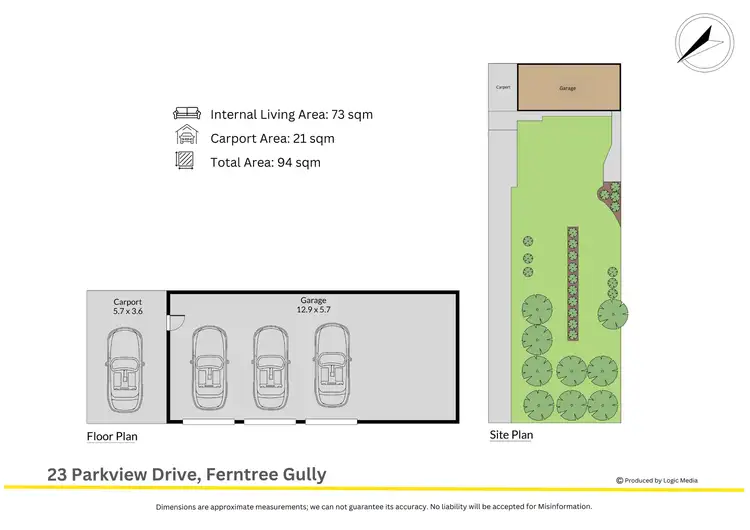 Floorplan of Homely land listing, 23 Parkview Drive, Ferntree Gully VIC 3156