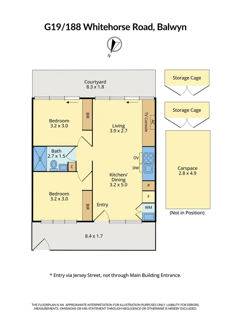Floorplan of Homely apartment listing, G19/188 Whitehorse Road, Balwyn VIC 3103