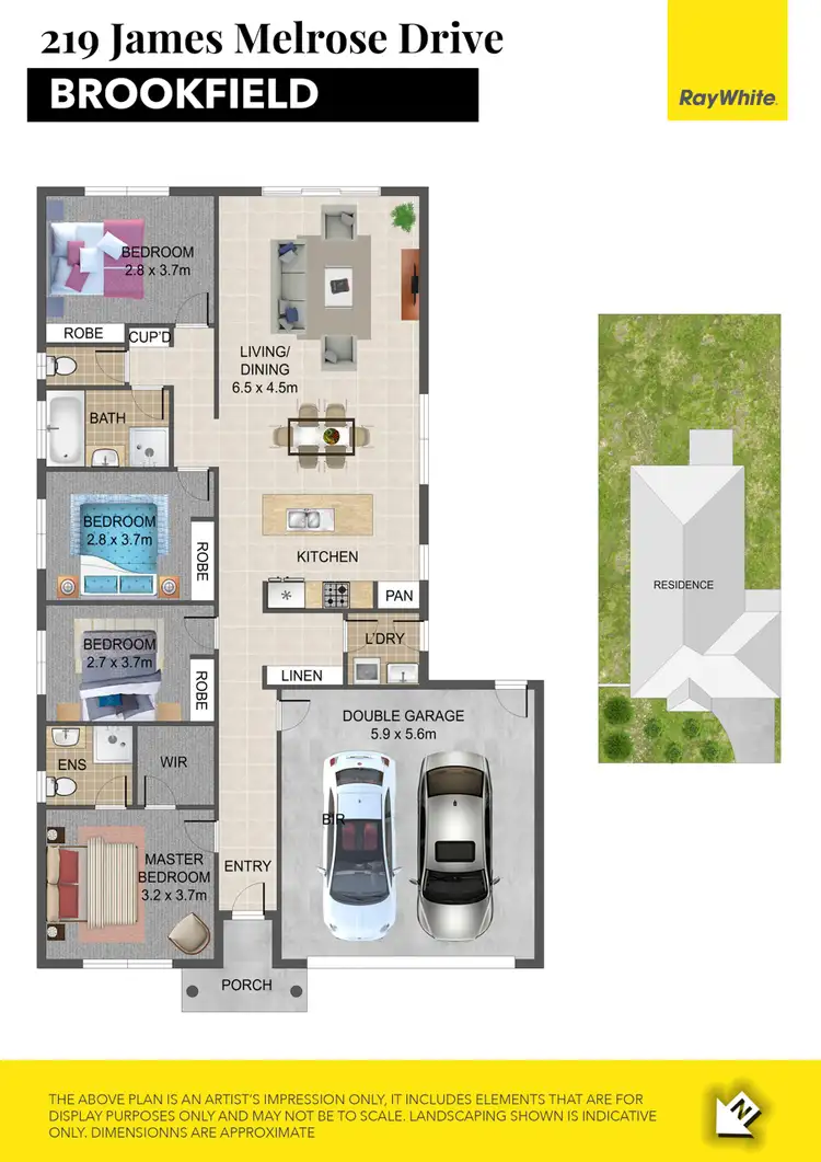 Floorplan of Homely house listing, 219 James Melrose Drive, Brookfield VIC 3338