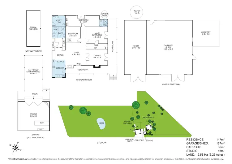 Floorplan of Homely rural property listing, 12 Gaaschs Road, Harcourt VIC 3453