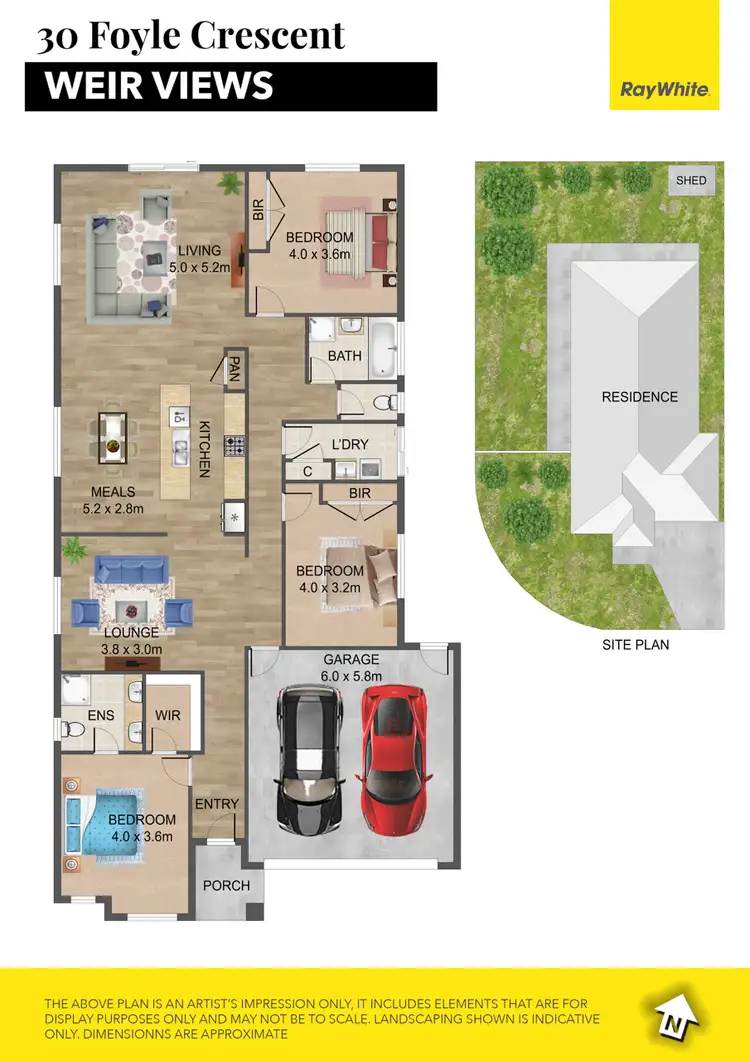 Floorplan of Homely house listing, 30 Foyle Crescent, Weir Views VIC 3338