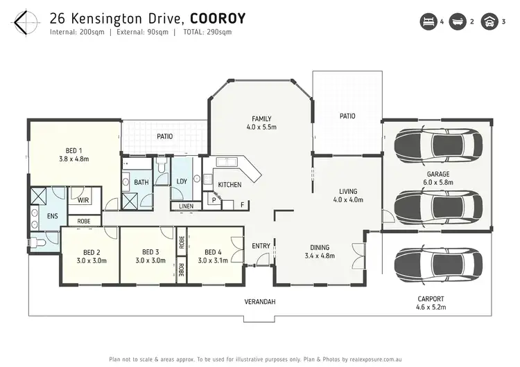 Floorplan of Homely house listing, 26 Kensington Drive, Cooroy QLD 4563