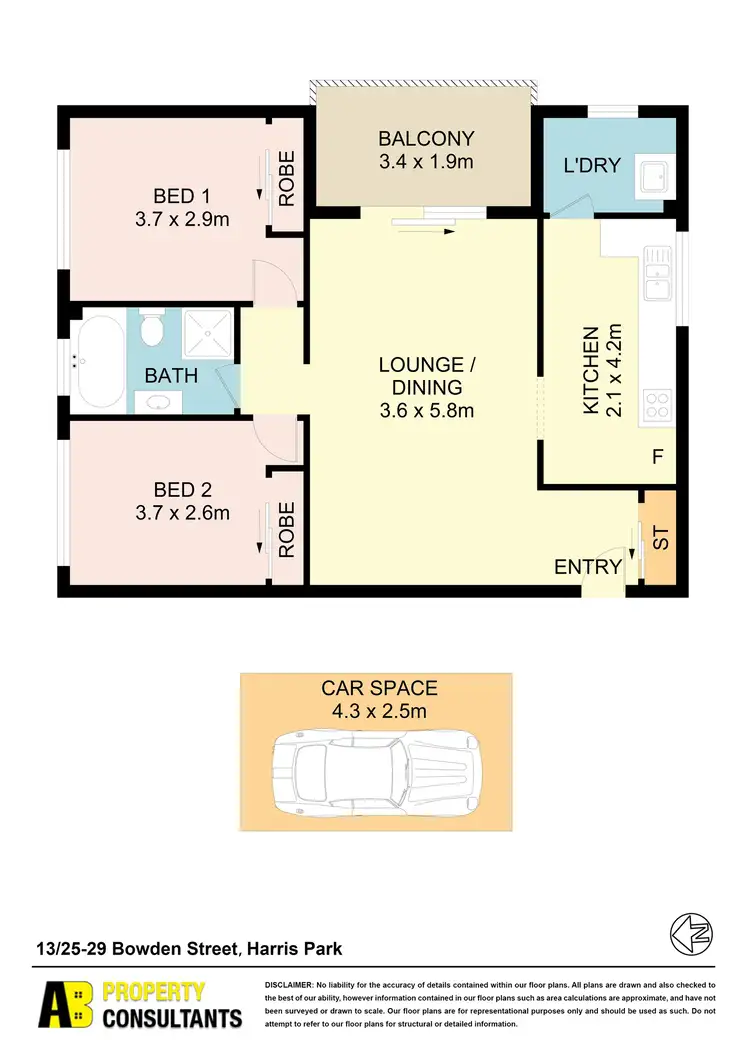 Floorplan of Homely unit listing, 13/25-29 Bowden Street, Harris Park NSW 2150