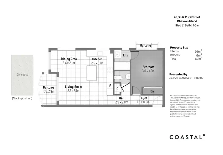 Floorplan of Homely apartment listing, 49/7-17 Purli Street, Chevron Island QLD 4217