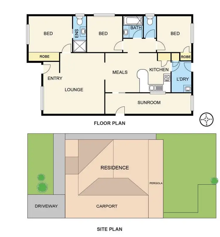 Floorplan of Homely house listing, 6 Beech Place, Hallam VIC 3803
