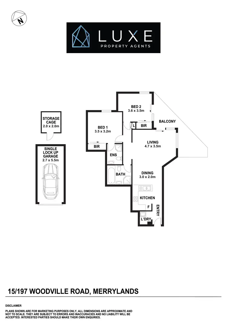Floorplan of Homely apartment listing, 15/197-199 Woodville rd, Merrylands NSW 2160