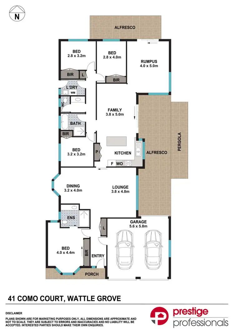 Floorplan of Homely house listing, 41 Como Court, Wattle Grove NSW 2173