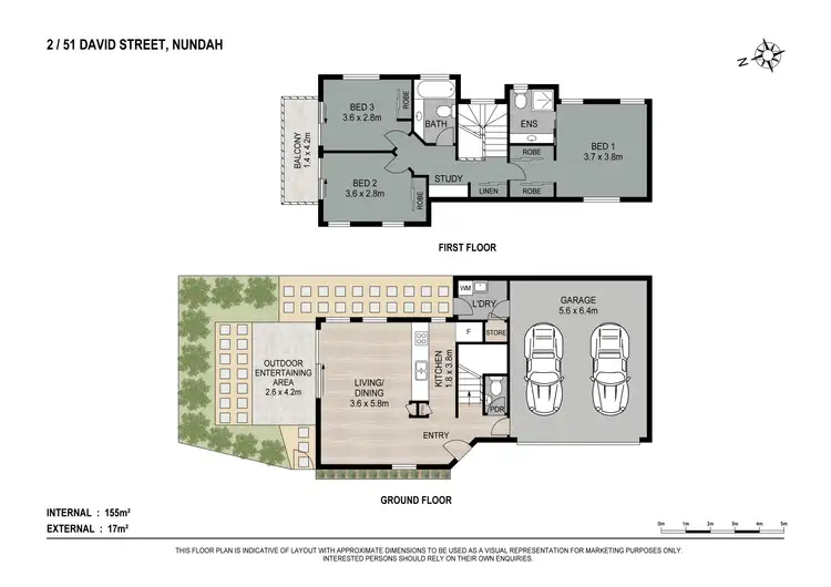 Floorplan of Homely townhouse listing, 2/51 David Street, Nundah QLD 4012