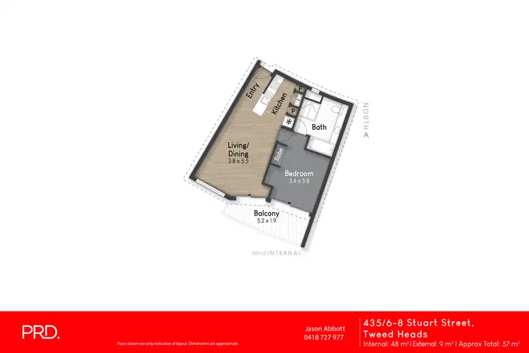 Floorplan of Homely apartment listing, 435/6-8 Stuart Street, Tweed Heads NSW 2485