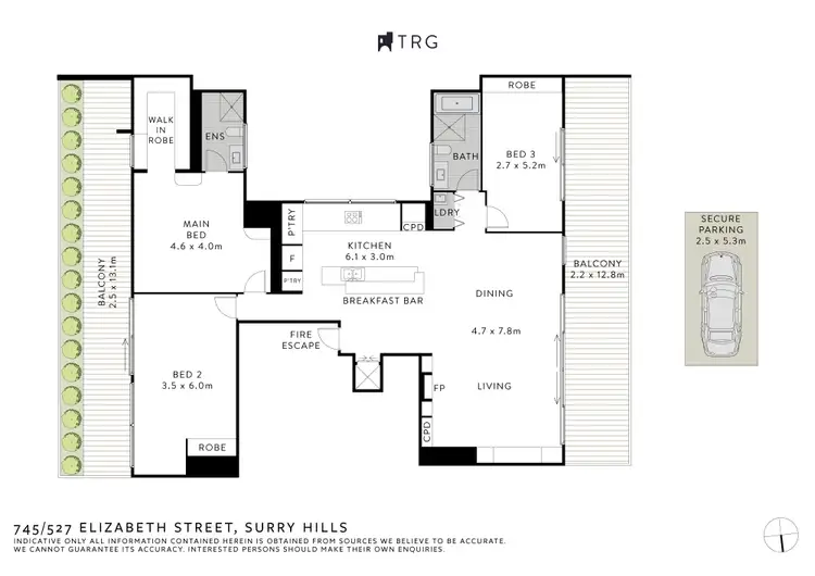 Floorplan of Homely apartment listing, 745/527 Elizabeth Street, Surry Hills NSW 2010