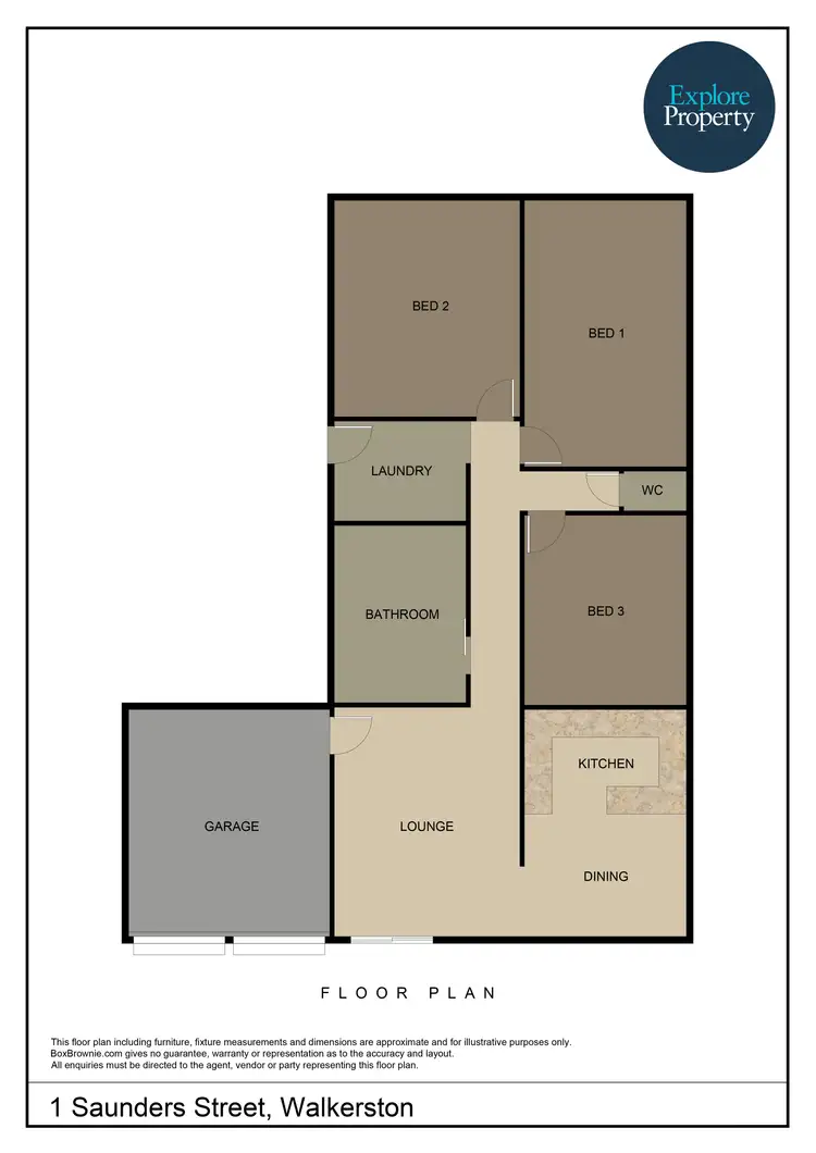 Floorplan of Homely house listing, 1 Saunders Street, Walkerston QLD 4751