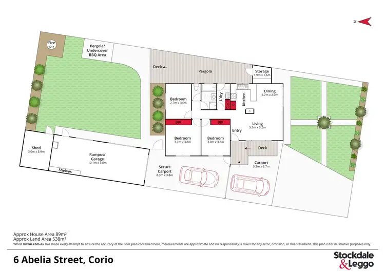 Floorplan of Homely house listing, 6 Abelia Street, Corio VIC 3214