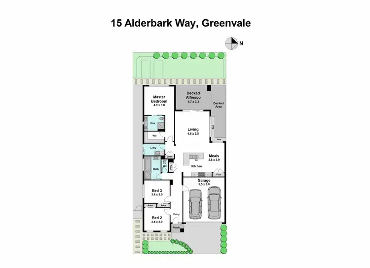 Floorplan of Homely house listing, 15 Alderbark Way, Greenvale VIC 3059