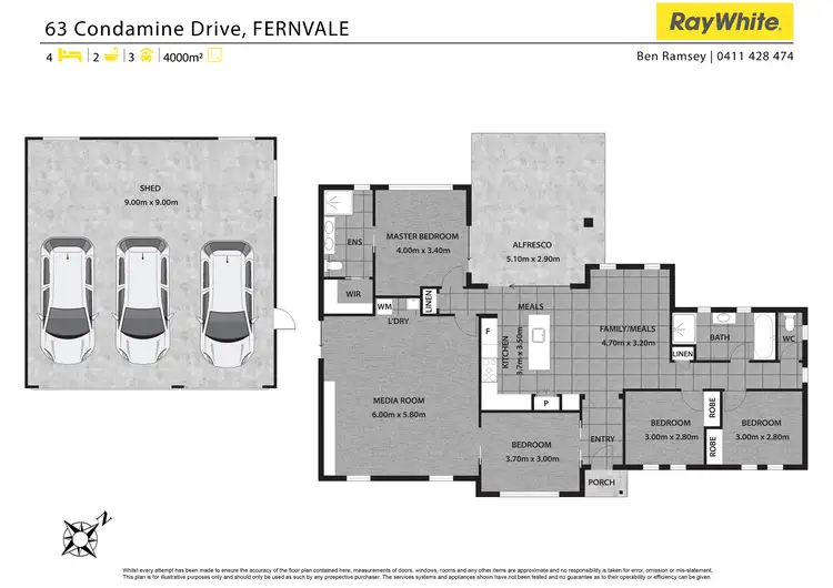 Floorplan of Homely house listing, 63 Condamine Drive, Fernvale QLD 4306