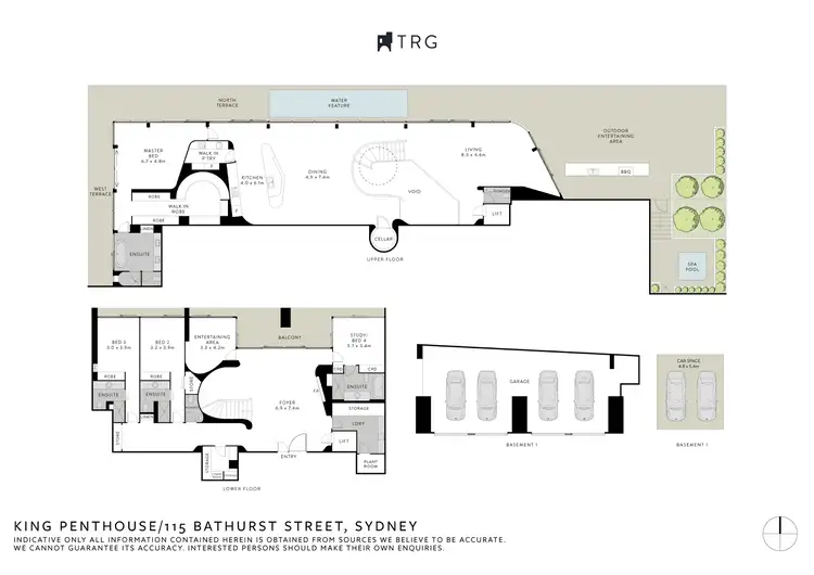 Floorplan of Homely apartment listing, Penthouse 115 Bathurst Street, Sydney NSW 2000