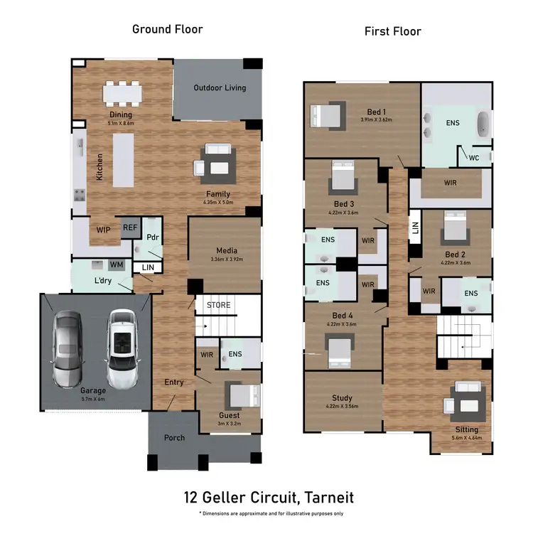 Floorplan of Homely house listing, 12 Geller Circuit, Tarneit VIC 3029