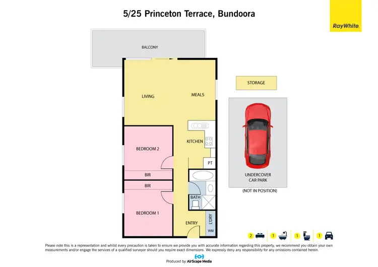Floorplan of Homely apartment listing, 5/25 Princeton Terrace, Bundoora VIC 3083