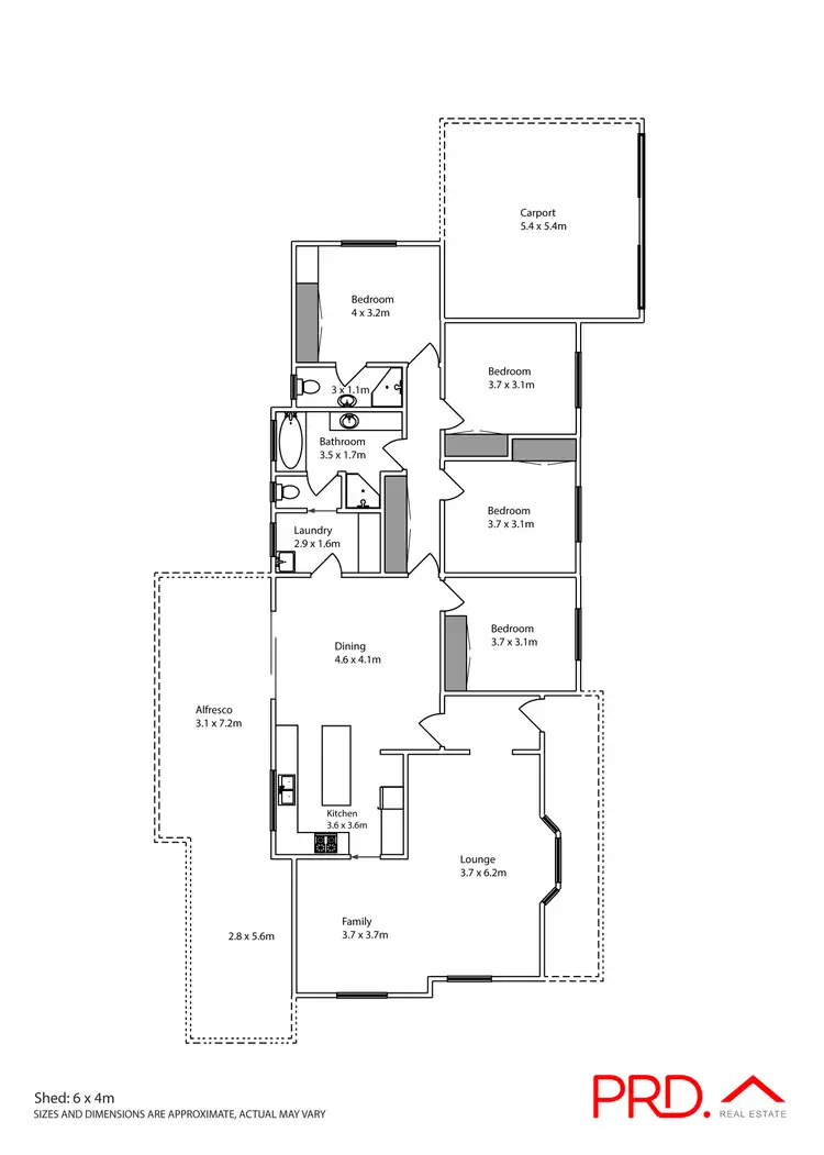 Floorplan of Homely house listing, 15 Kalimna Drive, Mildura VIC 3500