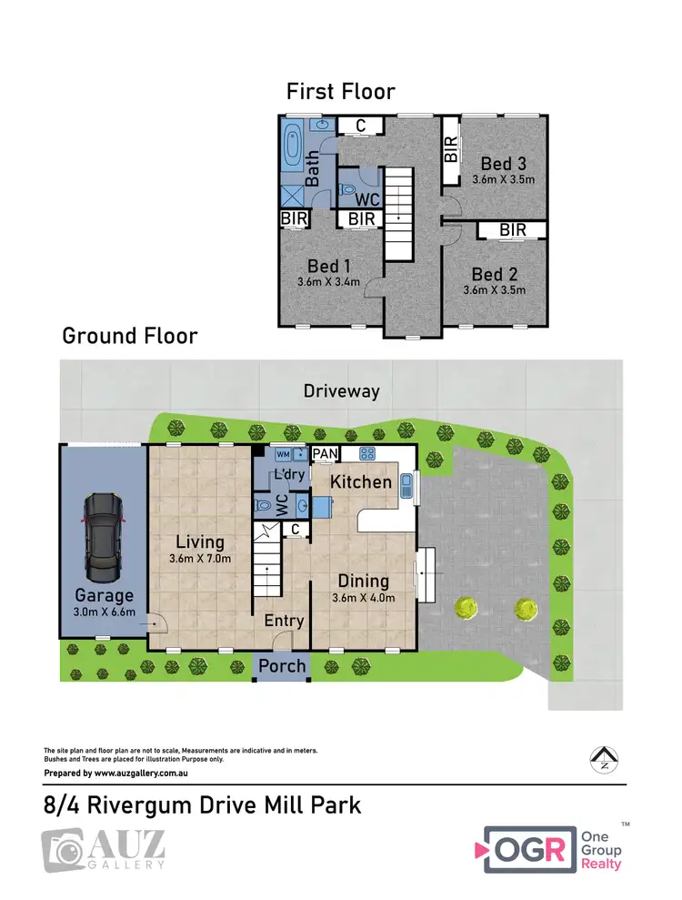 Floorplan of Homely townhouse listing, 8/4 Rivergum Drive, Mill Park VIC 3082