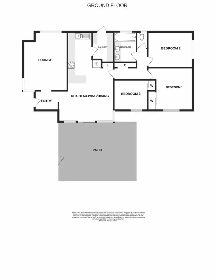 Floorplan of Homely house listing, 26 Romney Way, Parkwood WA 6147