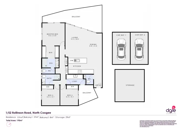 Floorplan of Homely apartment listing, 1/52 Rollinson Road, North Coogee WA 6163