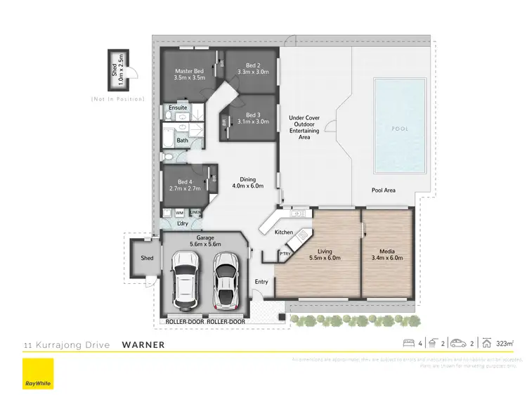 Floorplan of Homely house listing, 11 Kurrajong Drive, Warner QLD 4500