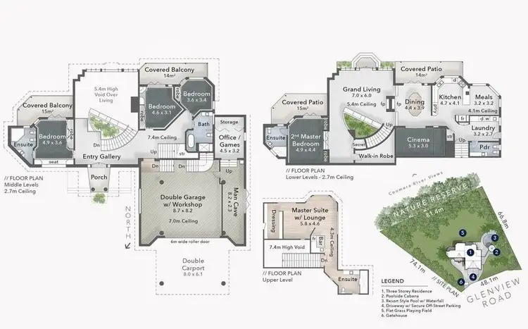 Floorplan of Homely house listing, 46 Glenview Road, Upper Coomera QLD 4209