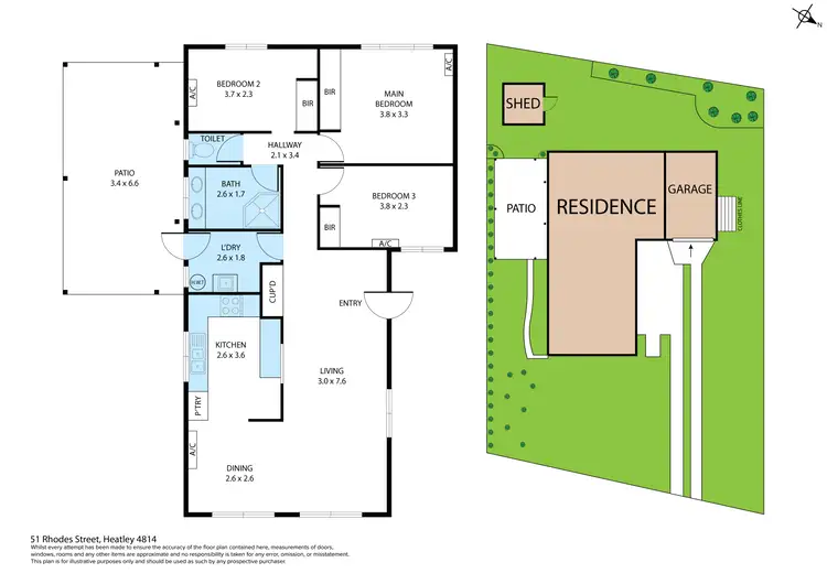 Floorplan of Homely house listing, 51 Rhodes Street, Heatley QLD 4814