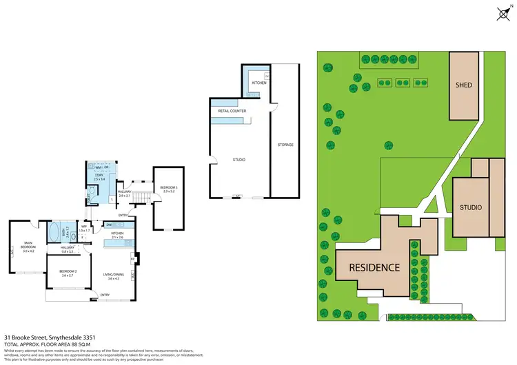 Floorplan of Homely house listing, 31 Brooke Street, Smythesdale VIC 3351