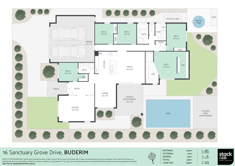 Floorplan of Homely house listing, 16 Sanctuary Grove Drive, Buderim QLD 4556