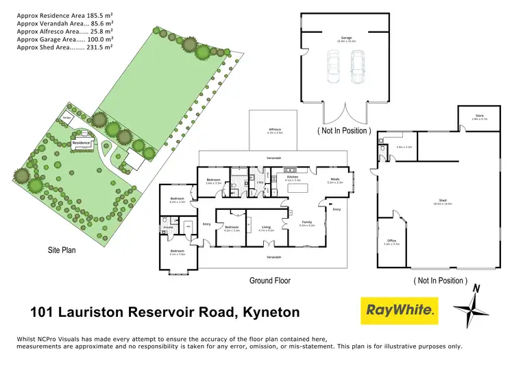 Floorplan of Homely house listing, 101 Lauriston Reservoir Road, Kyneton VIC 3444