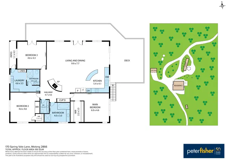Floorplan of Homely rural property listing, 170 Spring Vale Lane, Molong NSW 2866