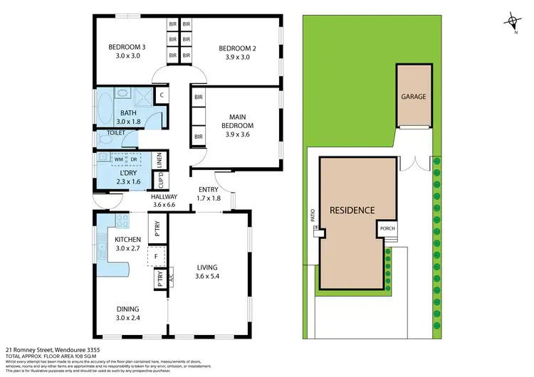 Floorplan of Homely house listing, 21 Romney Street, Wendouree VIC 3355