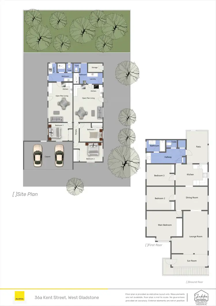 Floorplan of Homely block of units listing, 36a Kent Street, West Gladstone QLD 4680